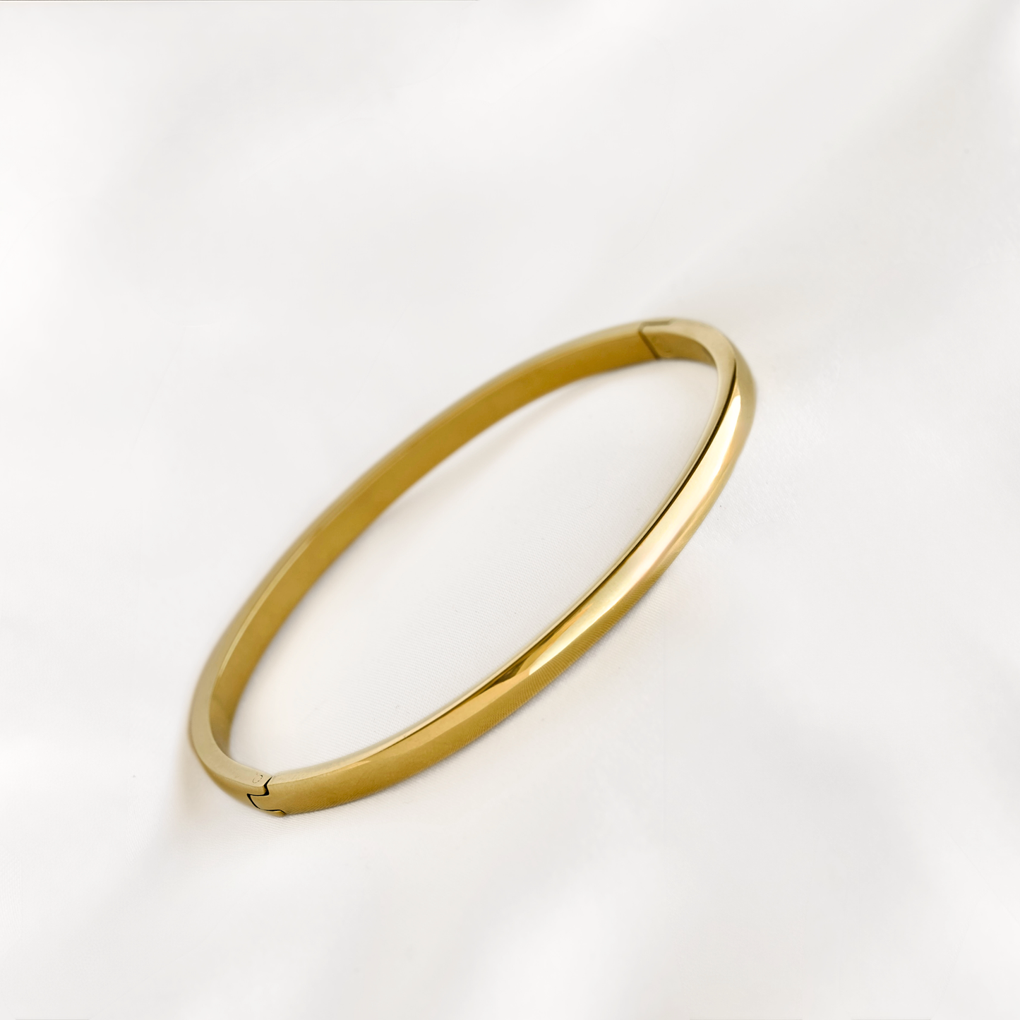 Mixed Motif Gold Hinged Bangle Set - Stainless Steel