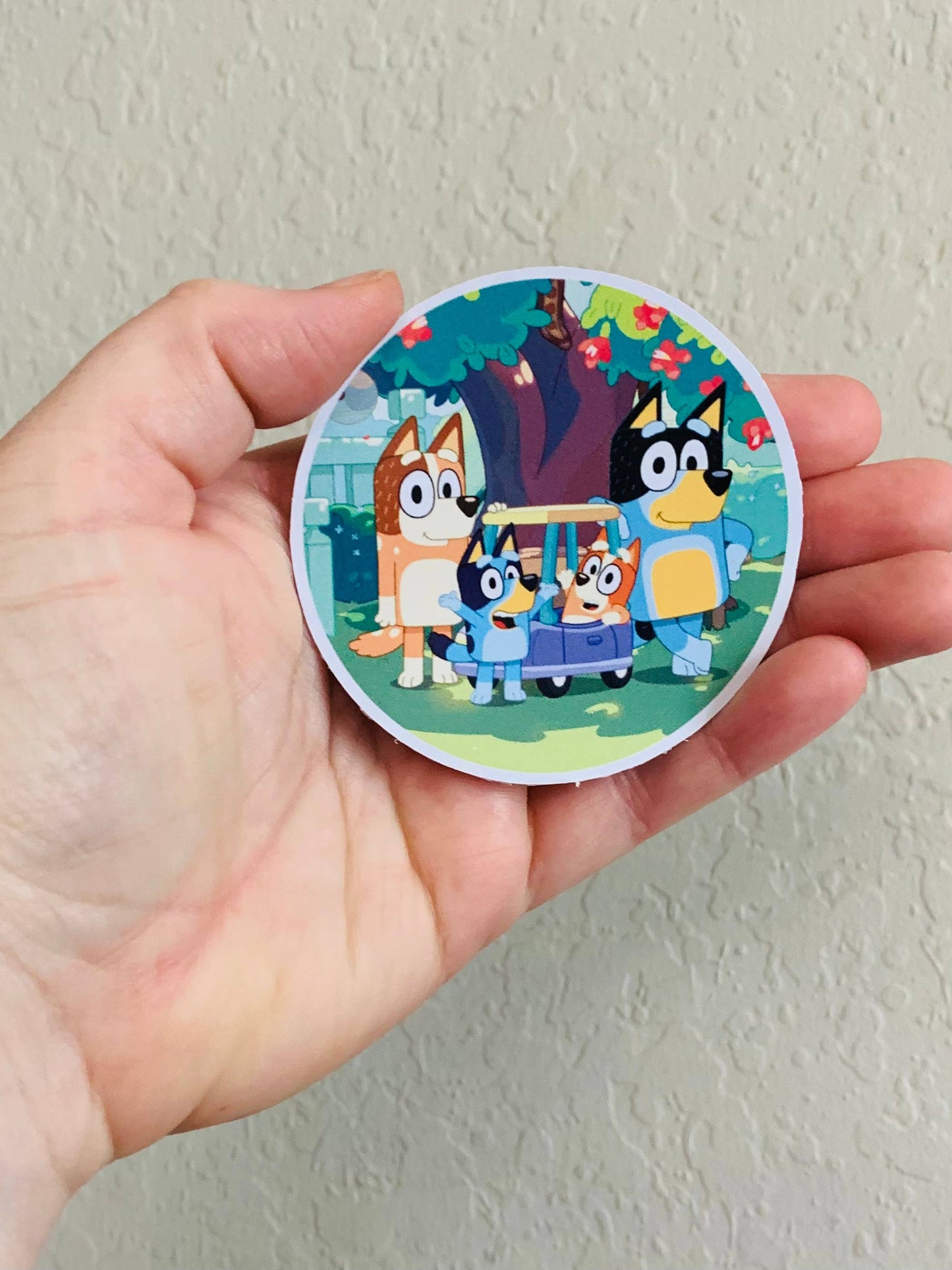 Holographic Bluey Sticker