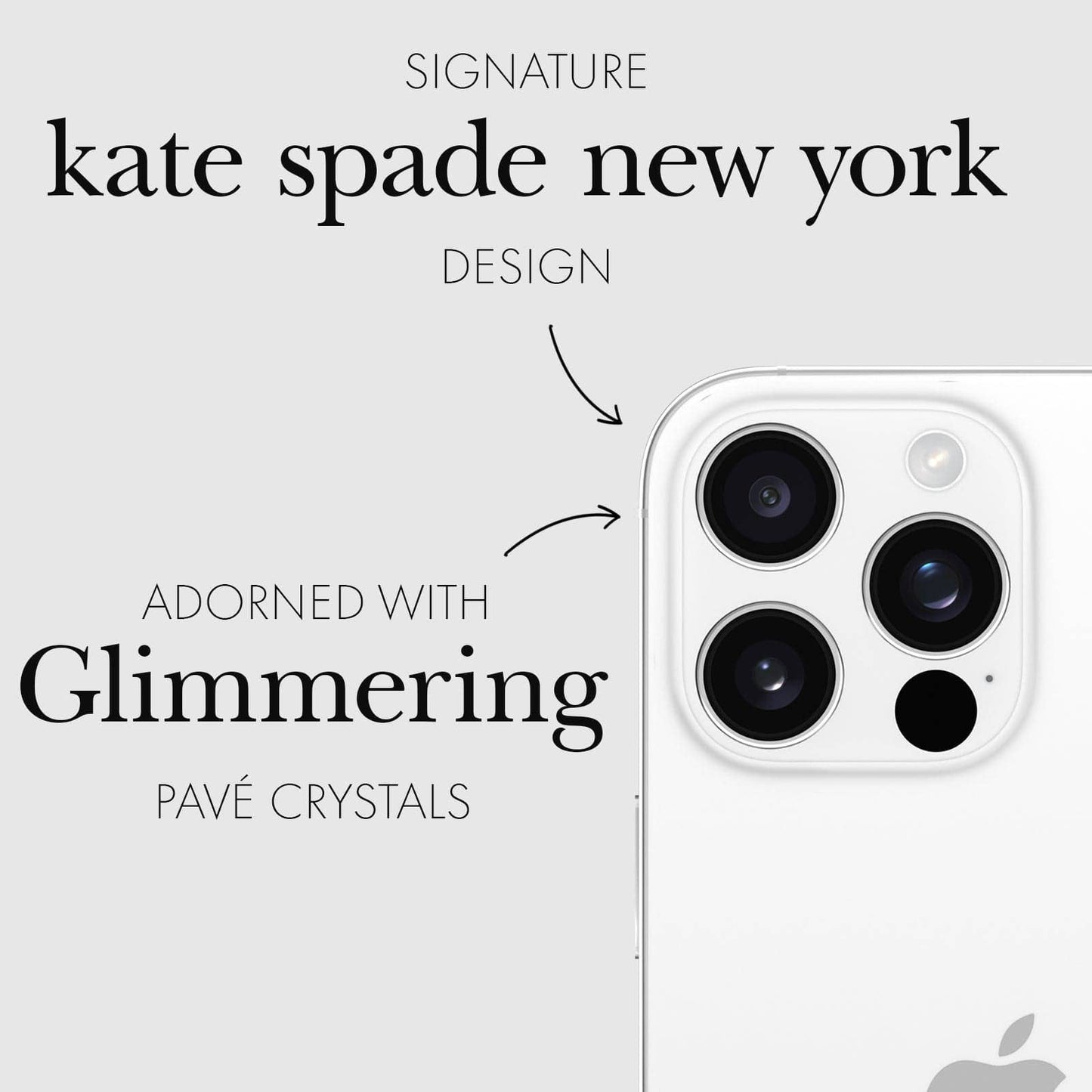 Kate spade new york iPhone 16 Pro/Pro Max Lens Set in Stone