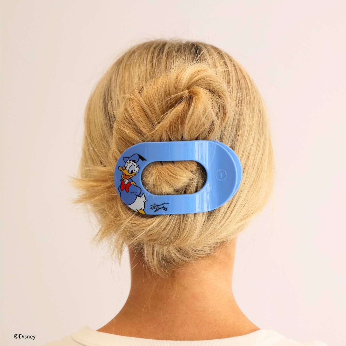 Flat Round Hair Clip | Large | Donald Duck