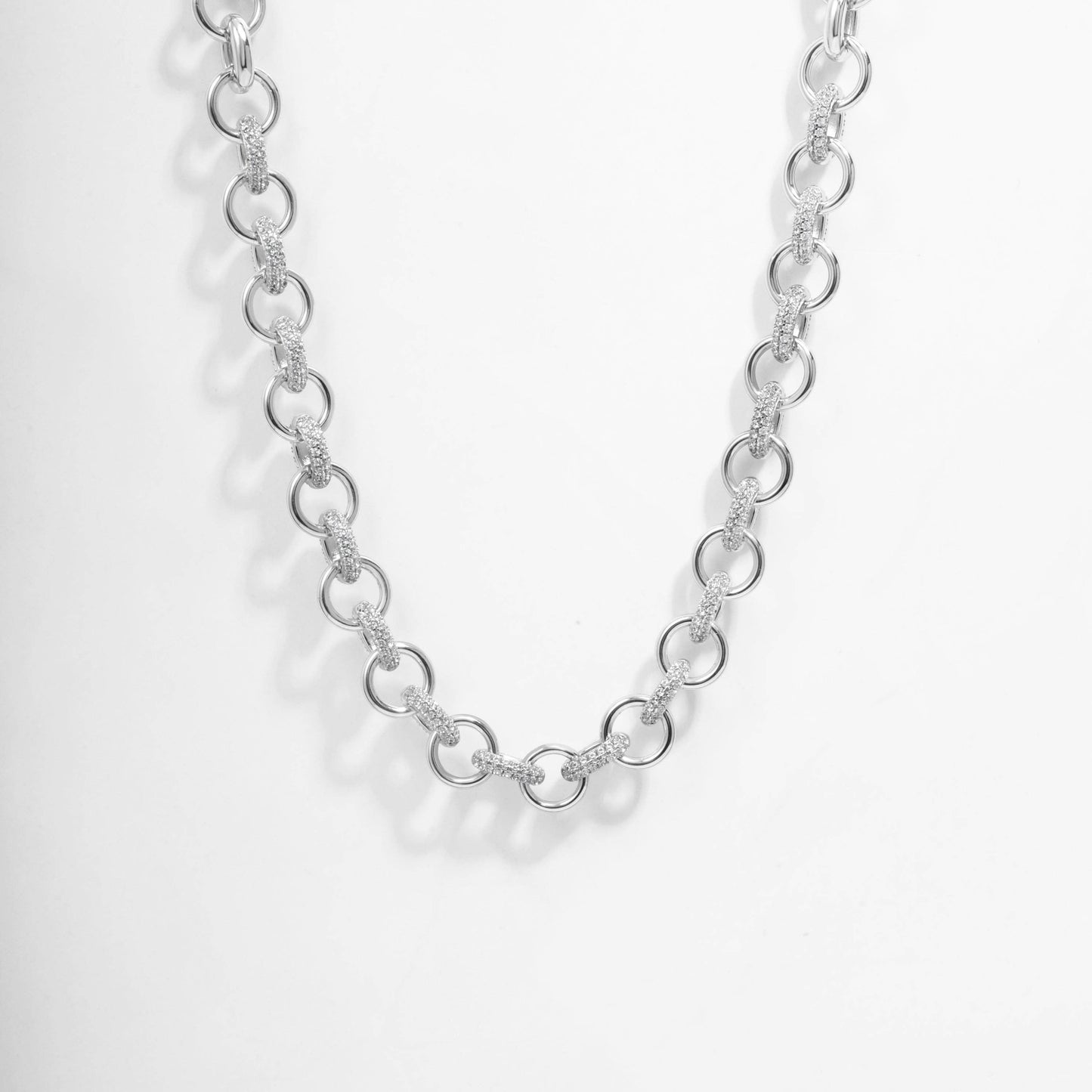 Statement Pave Loop Necklace