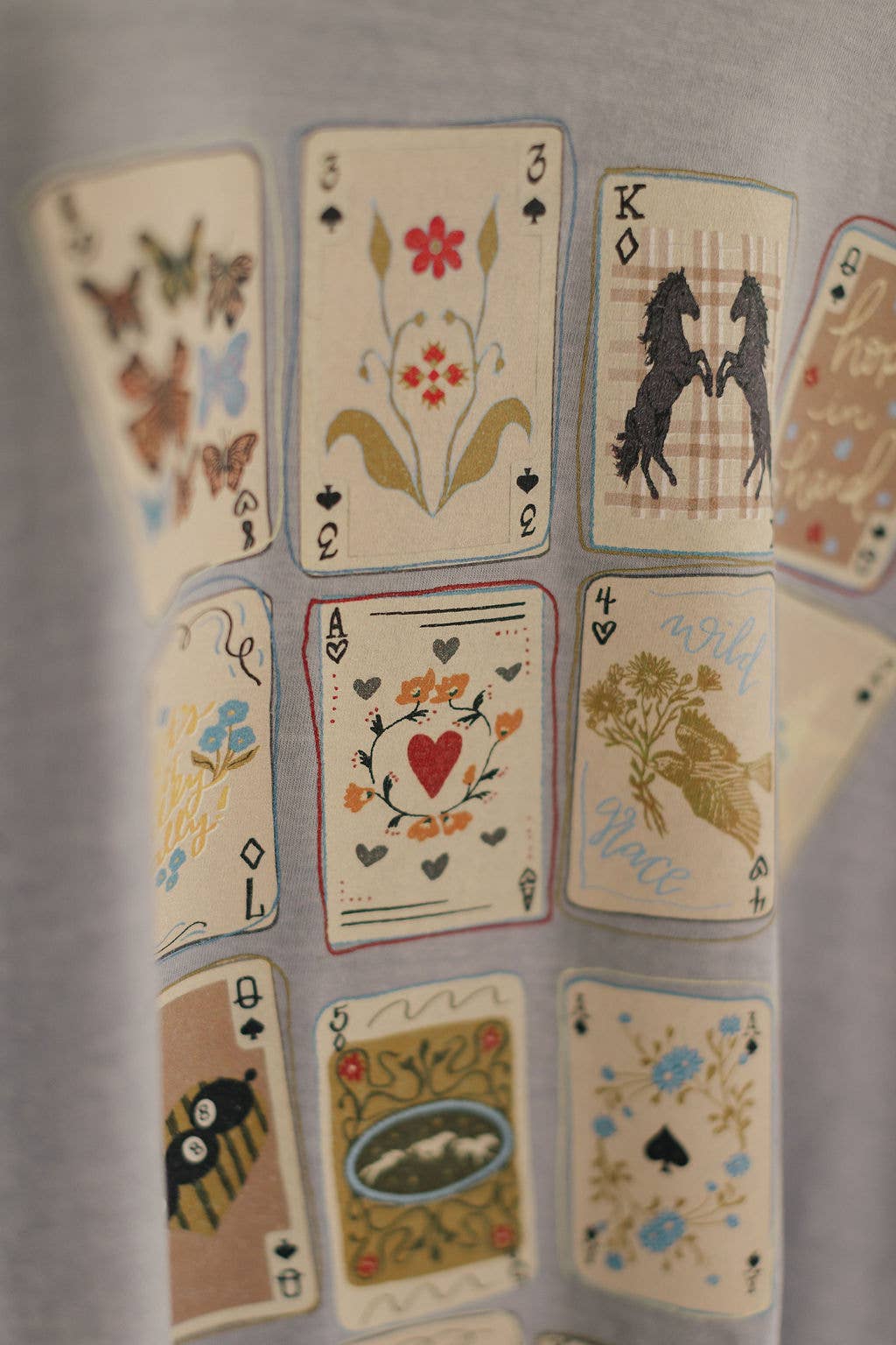 Wild Game Playing Card  Graphic Tee