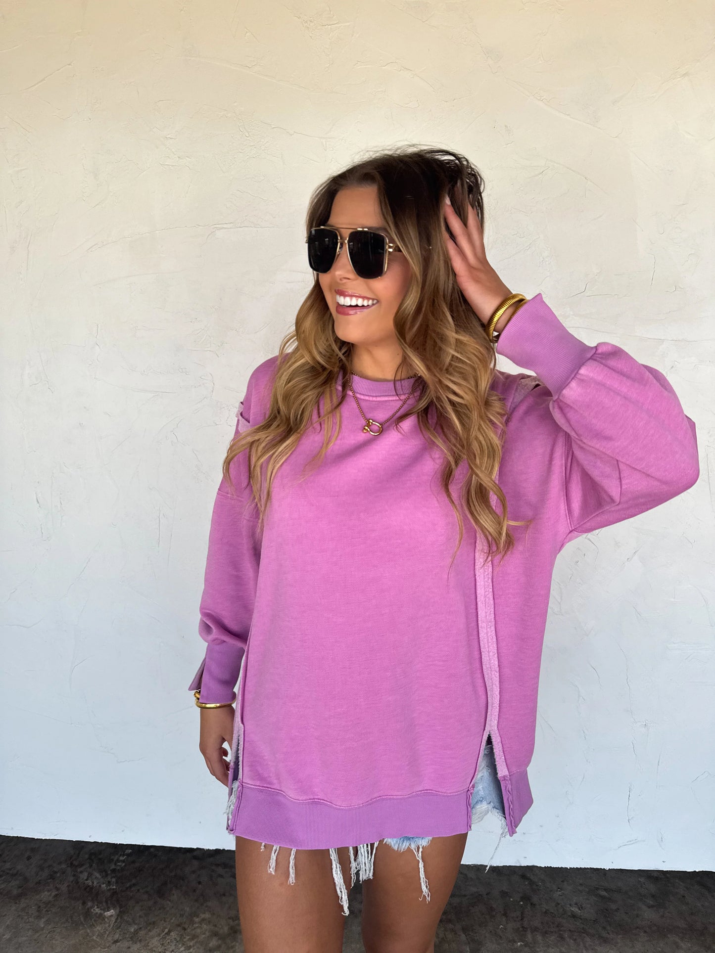 Candy Color Classic Crew Pullover