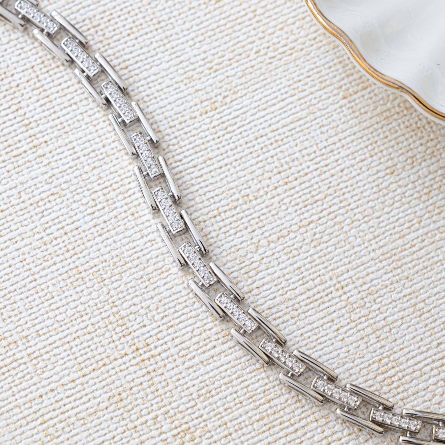 CZ Link Bracelet