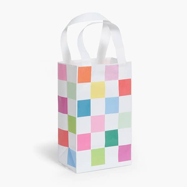 Color Block Plastic Gift Bags