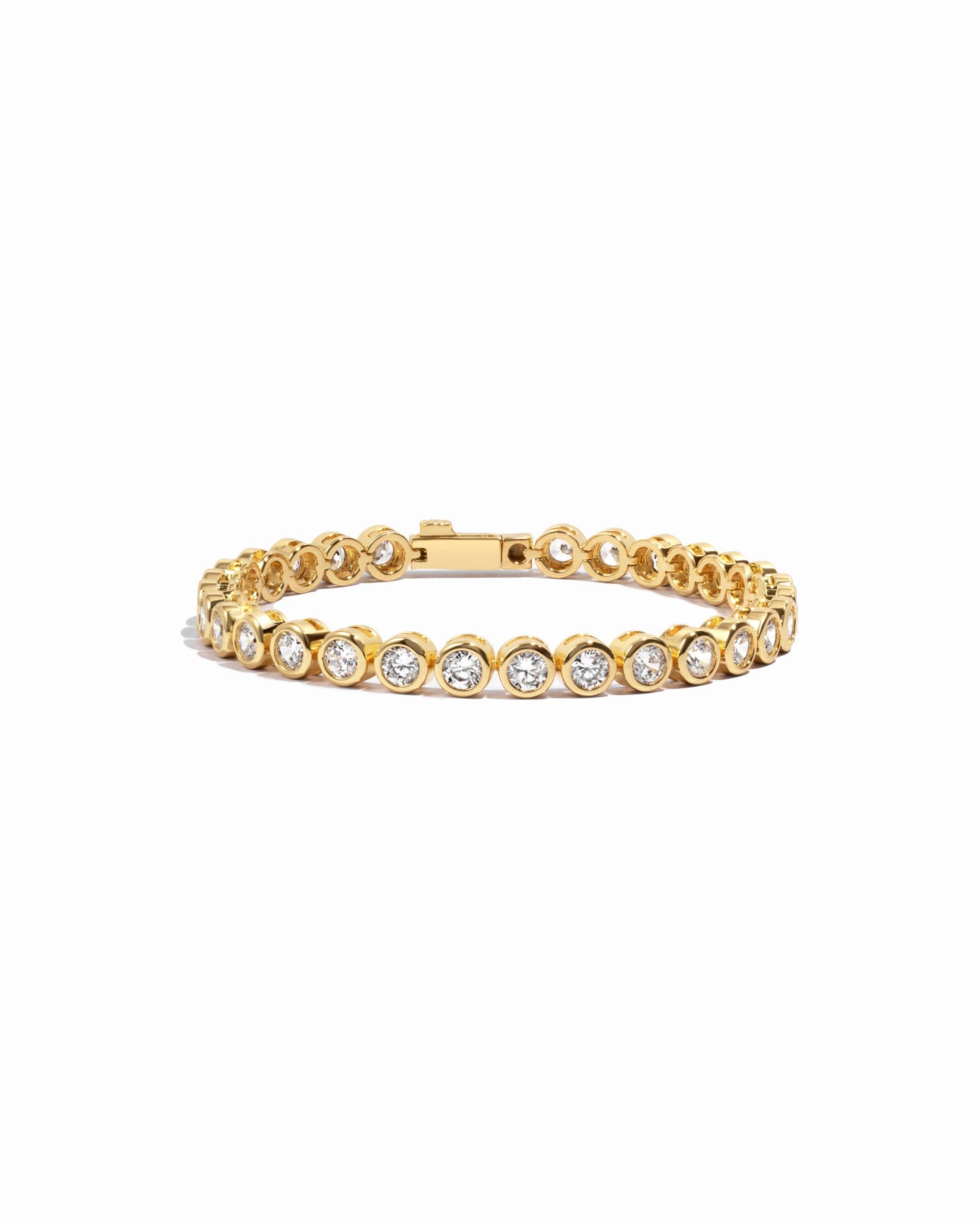 Round Bezel Tennis Bracelet