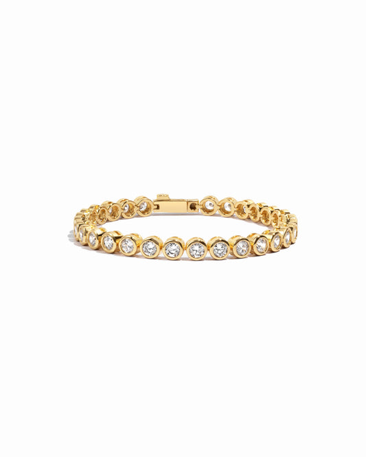 Round Bezel Tennis Bracelet