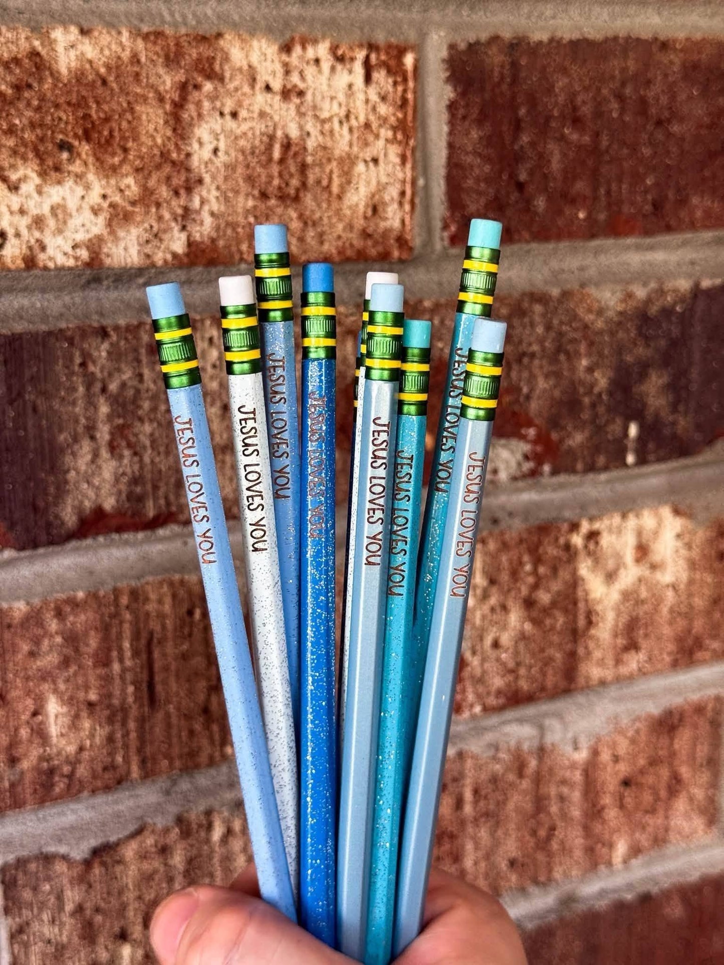Jesus Loves You Engraved Pencil-Single