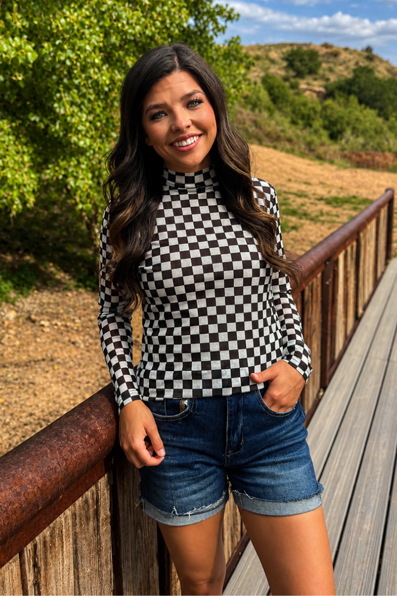 Round The Track Mesh Top