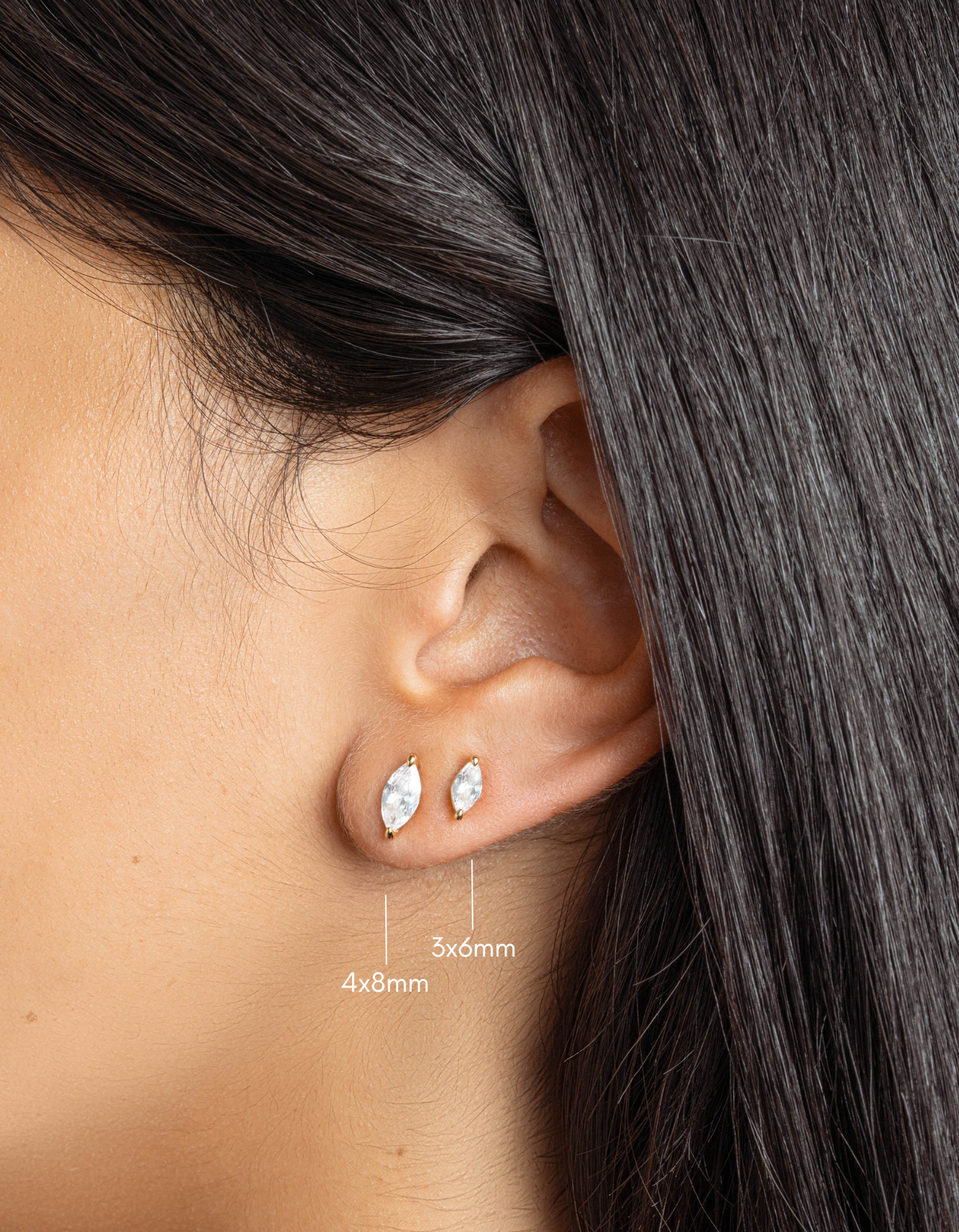 Marquise Studs (Multiple Sizes Available)