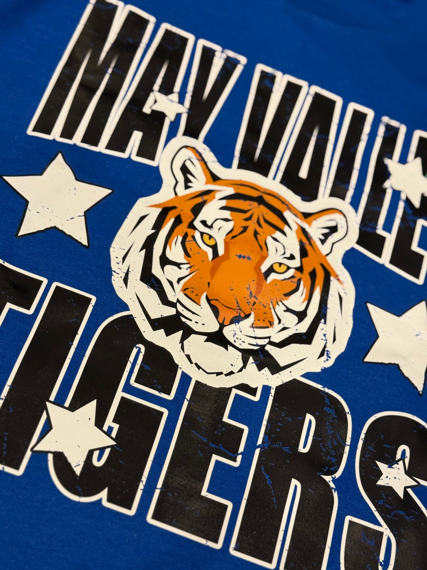 May Valley Distressed Star Crewneck