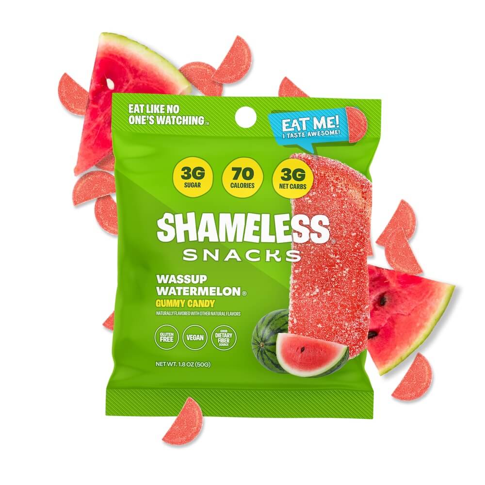 Wassup Watermelon Low Sugar Sour Gummy 1.8oz – 6ct