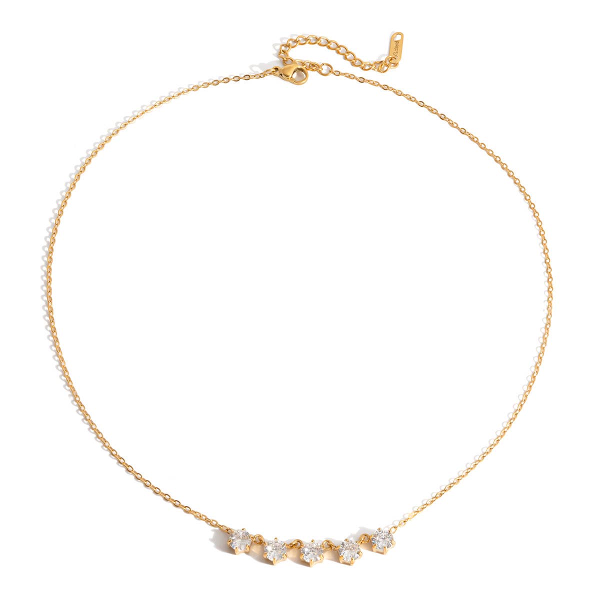 Starlit Row Necklace Water Resistant