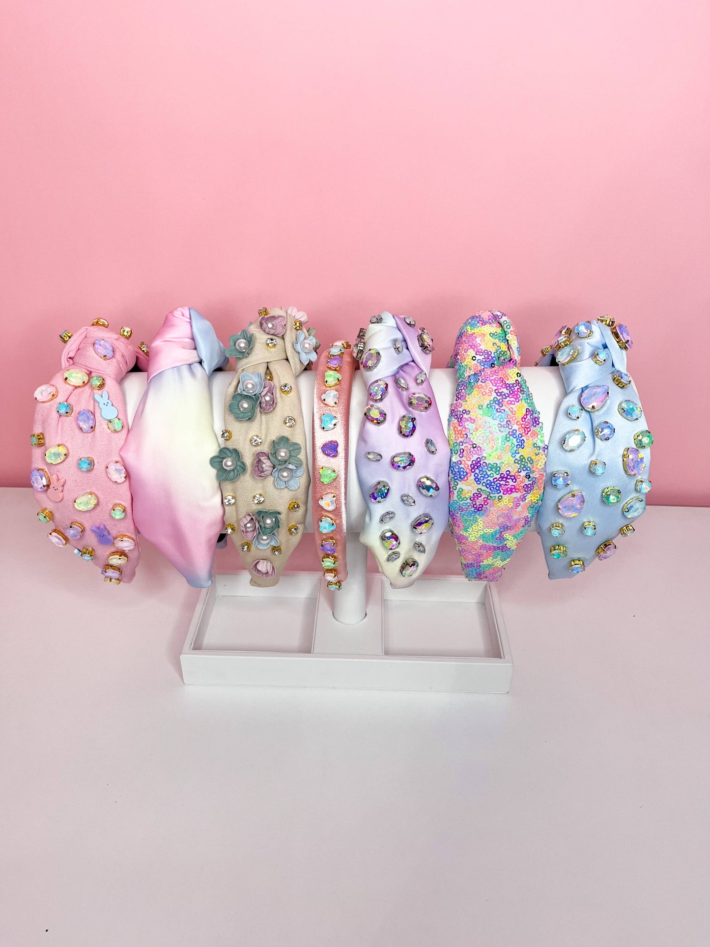 Spring Pastel Jeweled Headbands