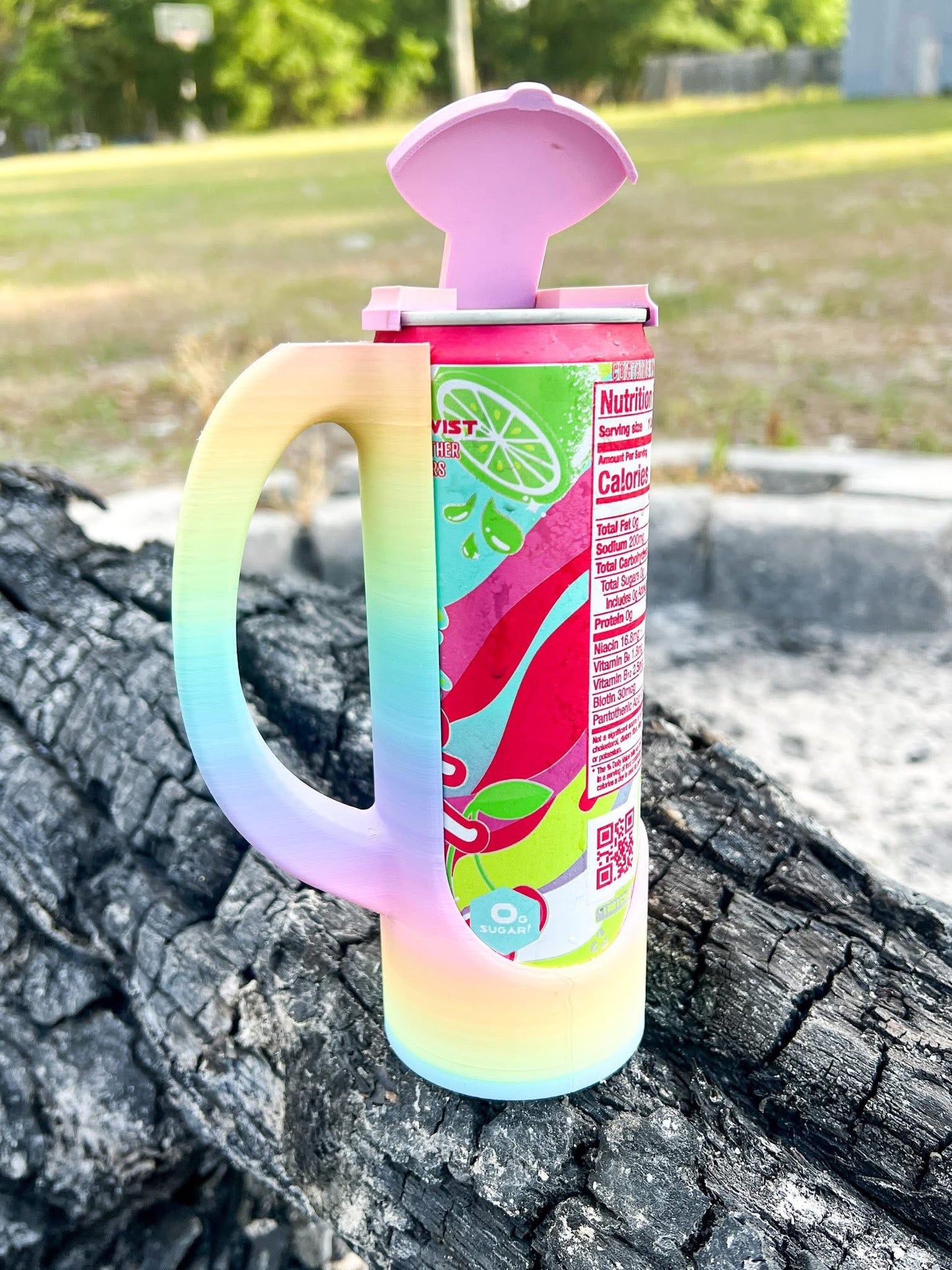 Skinny Can Holder + Lid |12 oz can