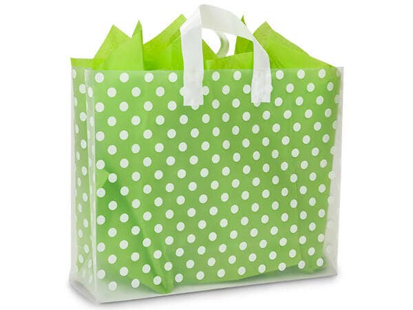 Polka Dot Plastic Gift Bags