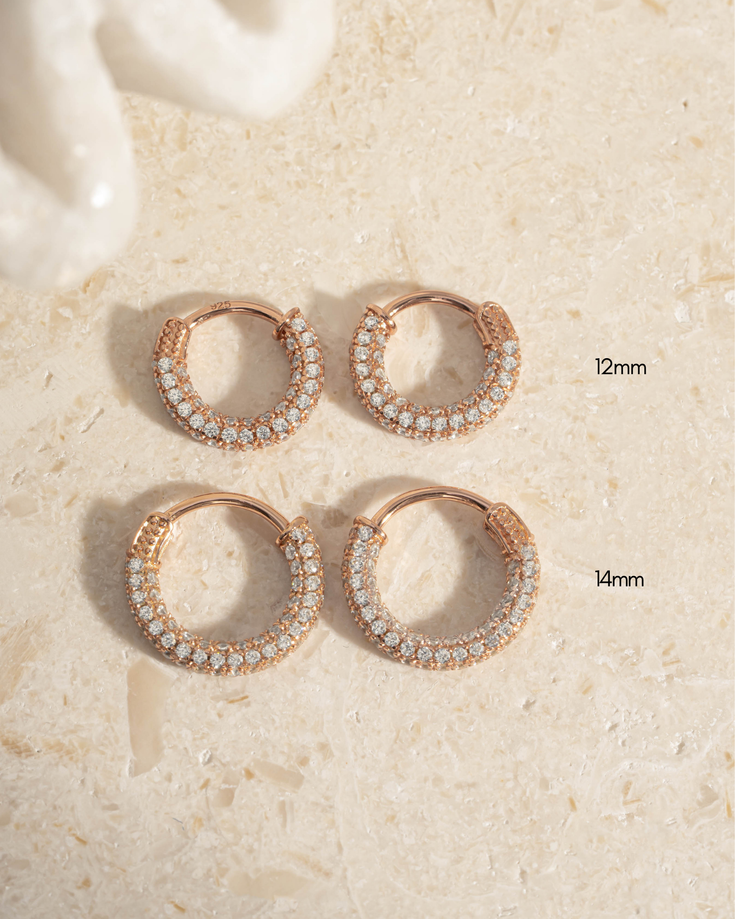 Pavé Hoop Earrings