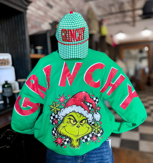 Mischief Oversized Print Crewneck