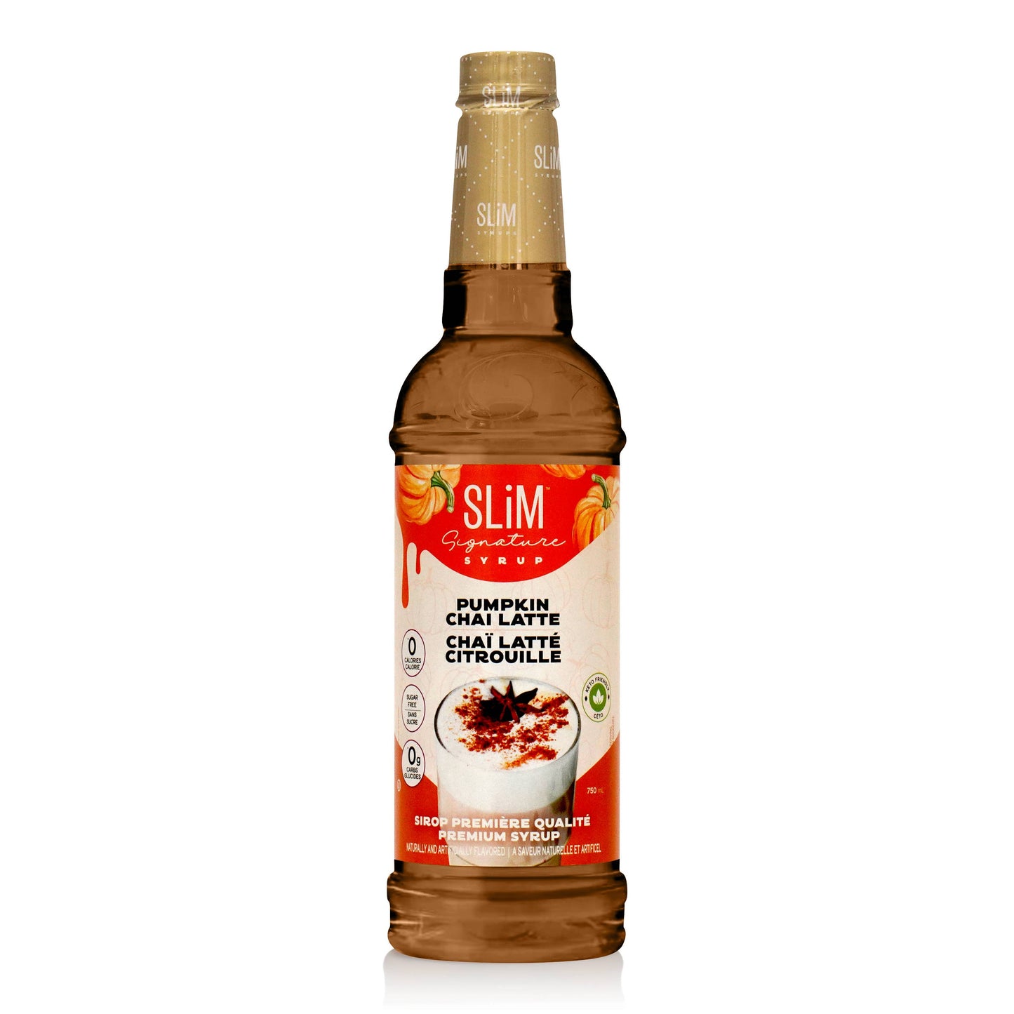 Slim Syrups Sugar Free Pumpkin Spice Chai Latte Syrup