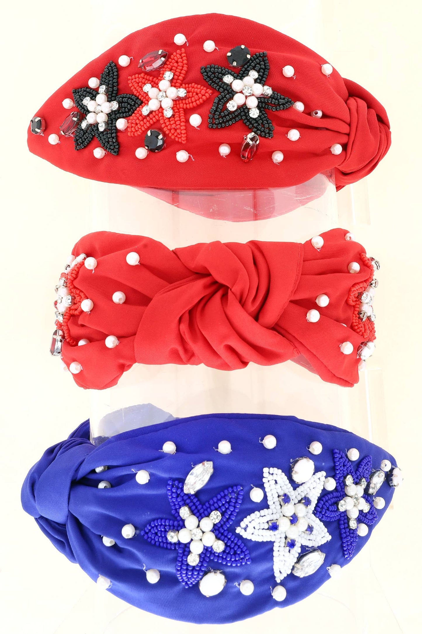 Christmas Beaded Star Knotted Headband