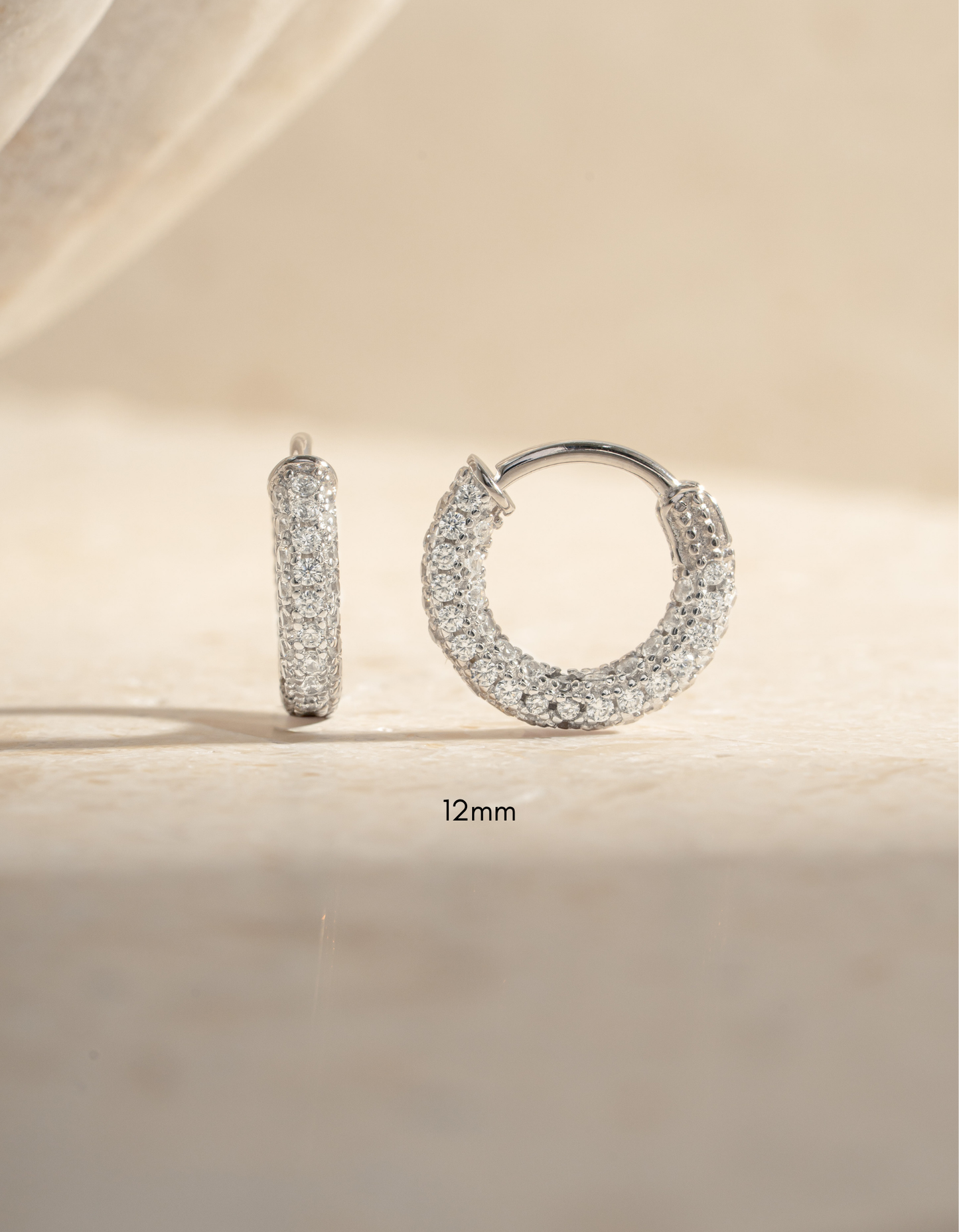 Pavé Hoop Earrings