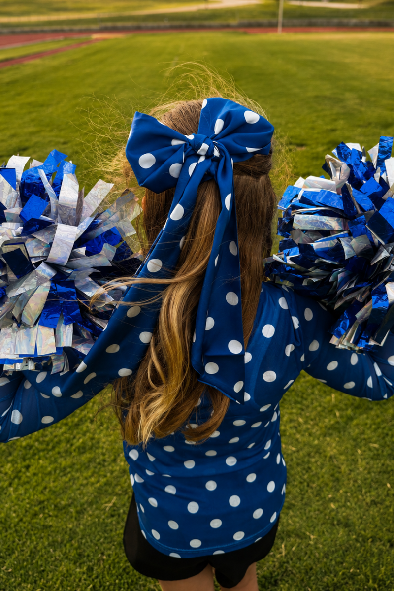 Mini Kickoff Season Blue Mesh Top