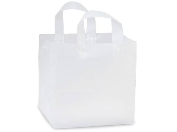 Frosted Plastic Retail Gift Bags