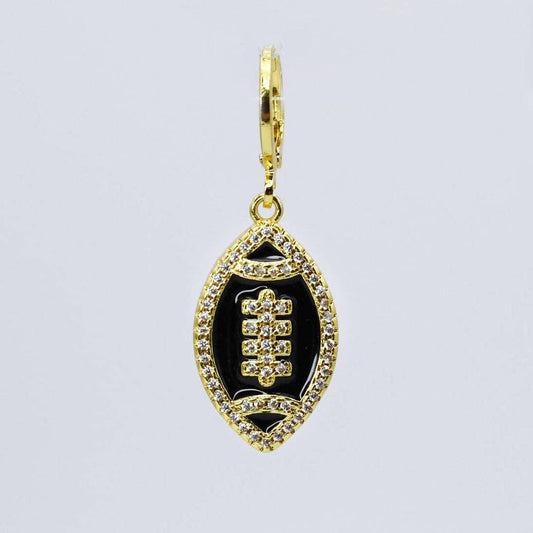 Black Football Charm CH-339
