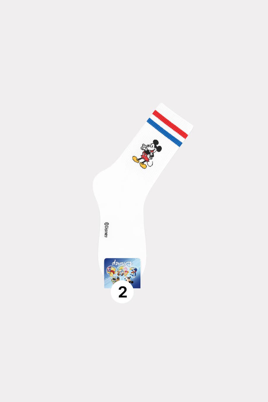 Disney Licensed Mickey Mouse Character Crew Socks