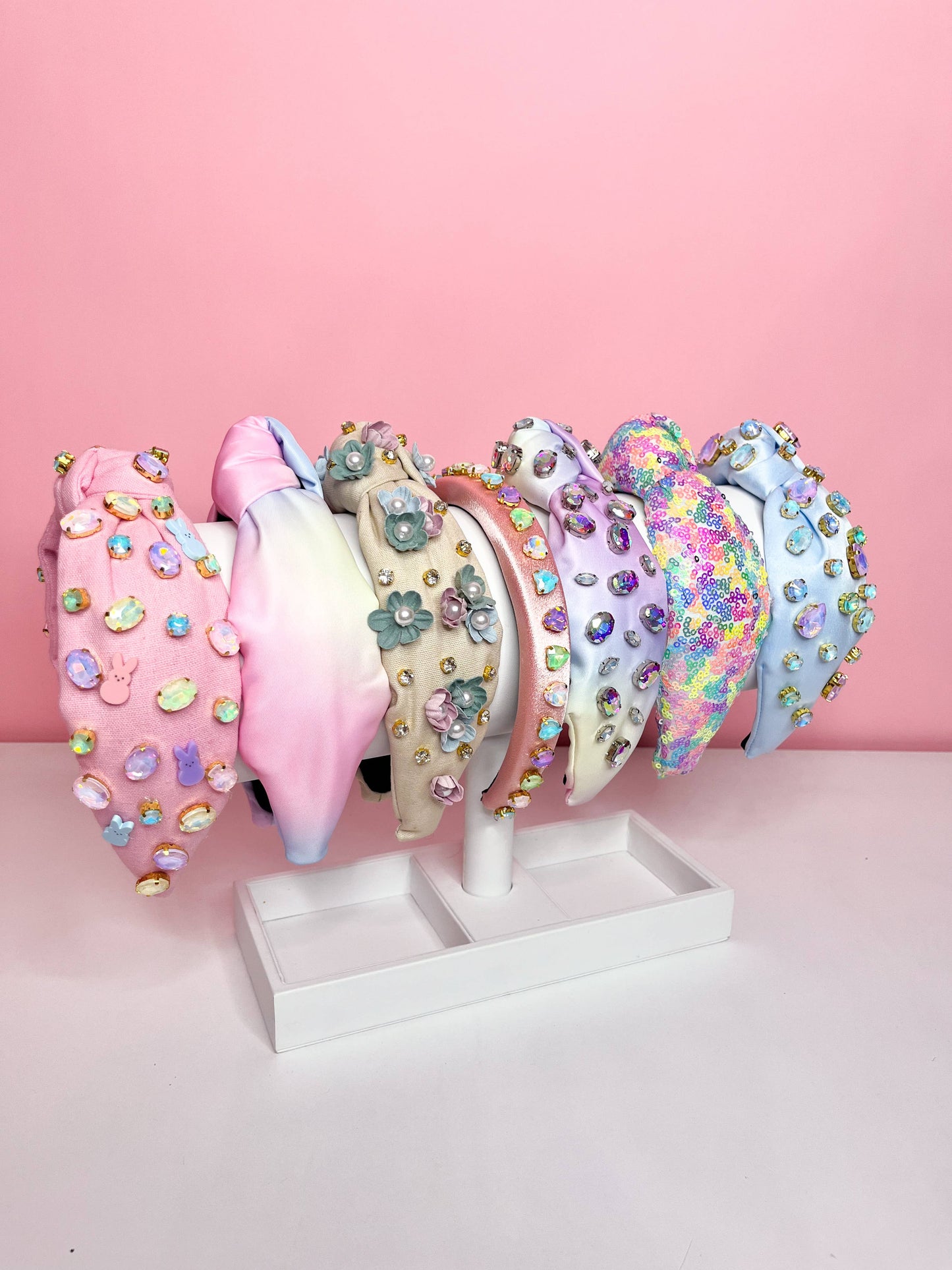 Spring Pastel Jeweled Headbands