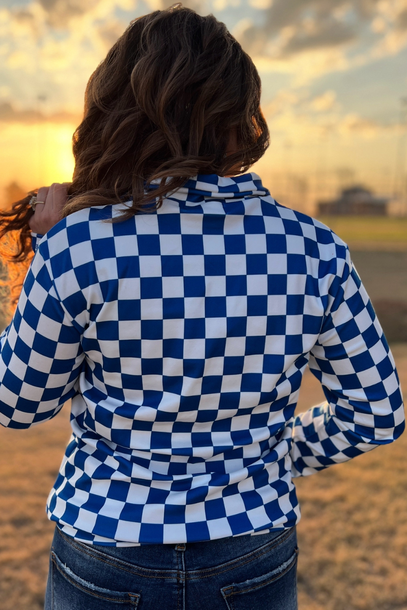 Pep Rally Pullover Blue