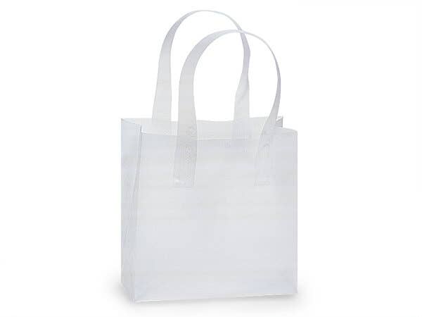 Frosted Plastic Retail Gift Bags