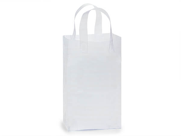 Frosted Plastic Retail Gift Bags