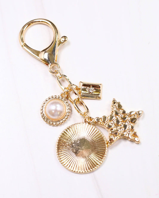 Star Struck Bag Charm Gold