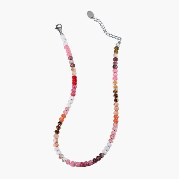 Ruby Blush Stone Necklace