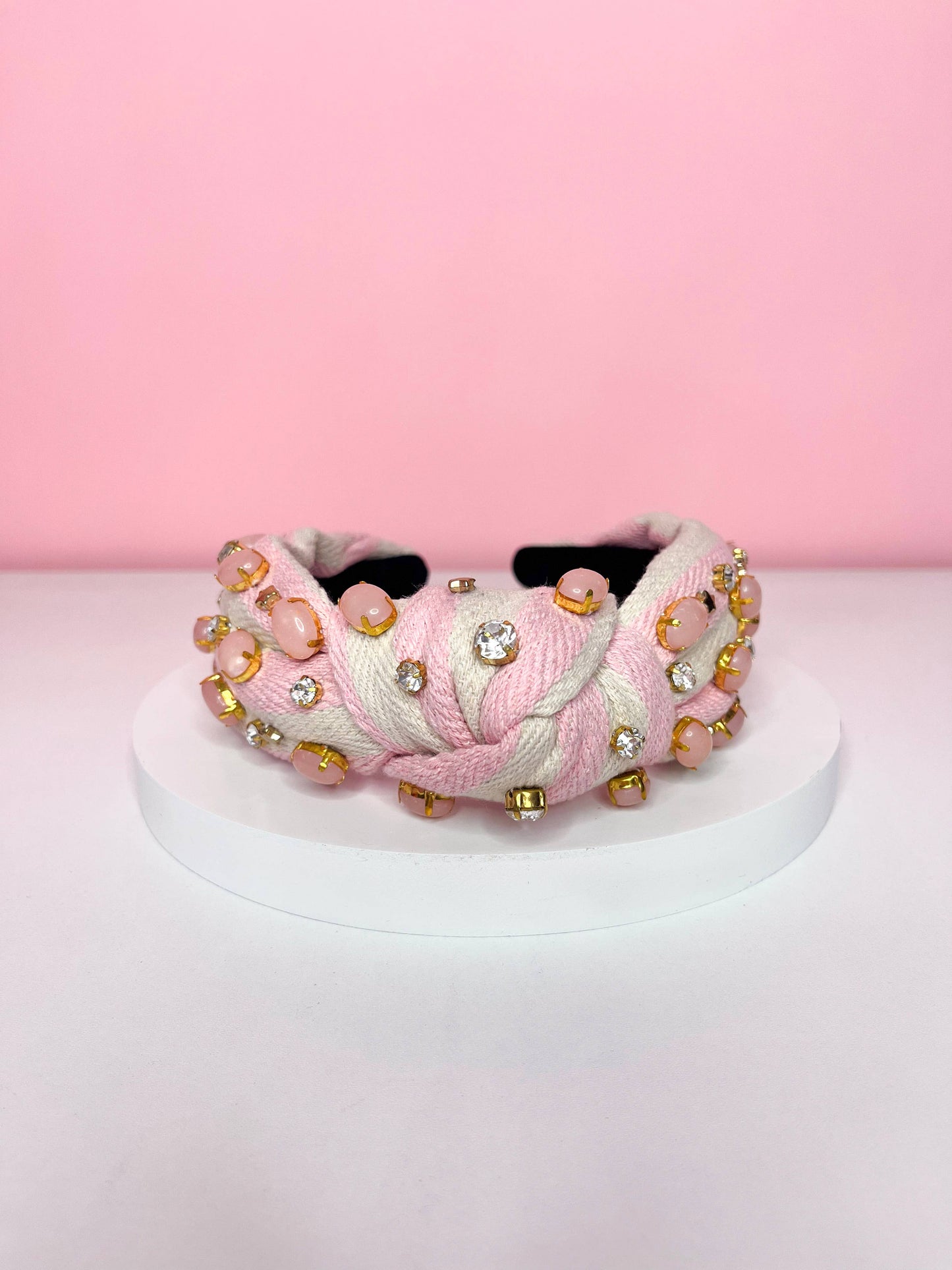Pink Spring Jeweled Headbands
