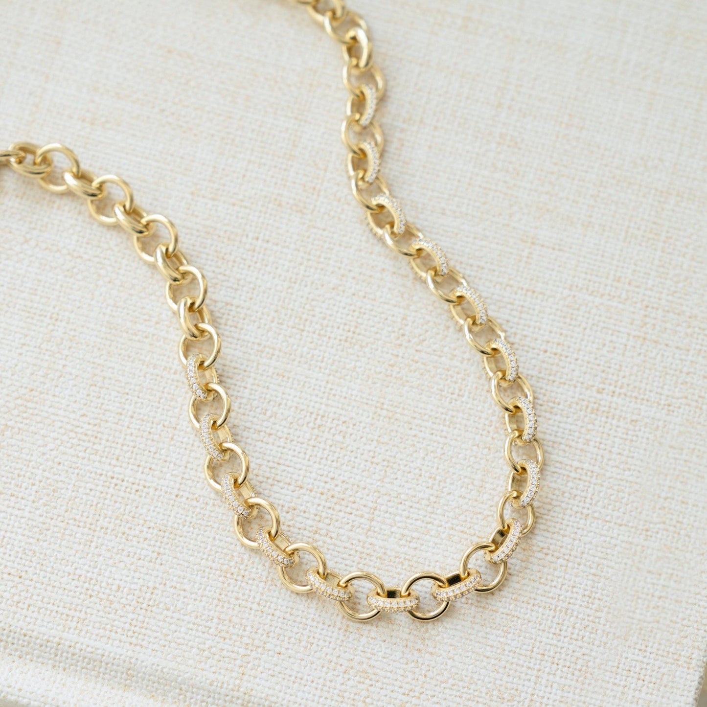 Statement Pave Loop Necklace
