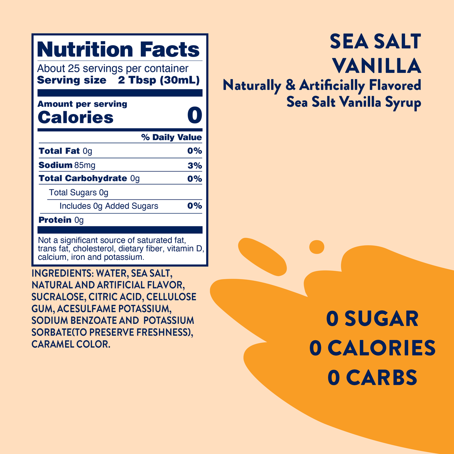 Sugar Free Sea Salt Vanilla