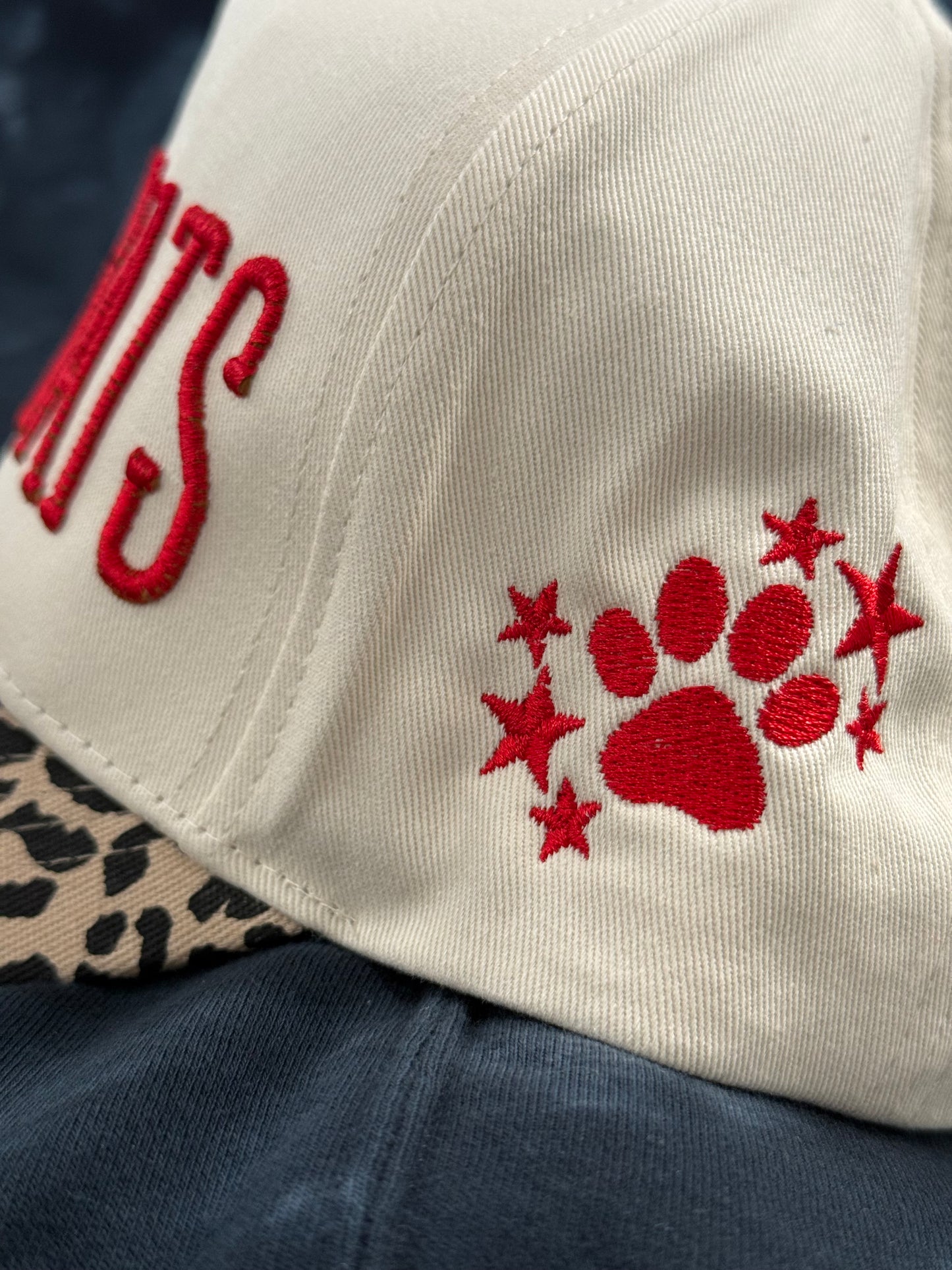 Embroidered Mascot Cheetah Hat