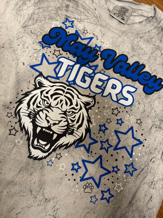 May Valley Tigers Colorblast Tee