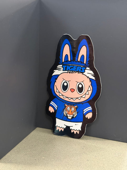 Tigers Labubu vinyl sticker