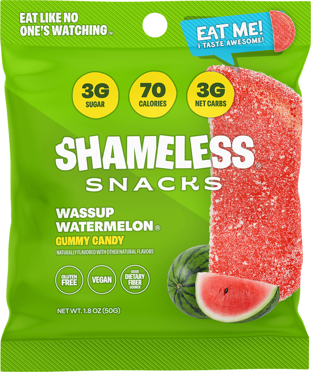 Wassup Watermelon Low Sugar Sour Gummy 1.8oz – 6ct