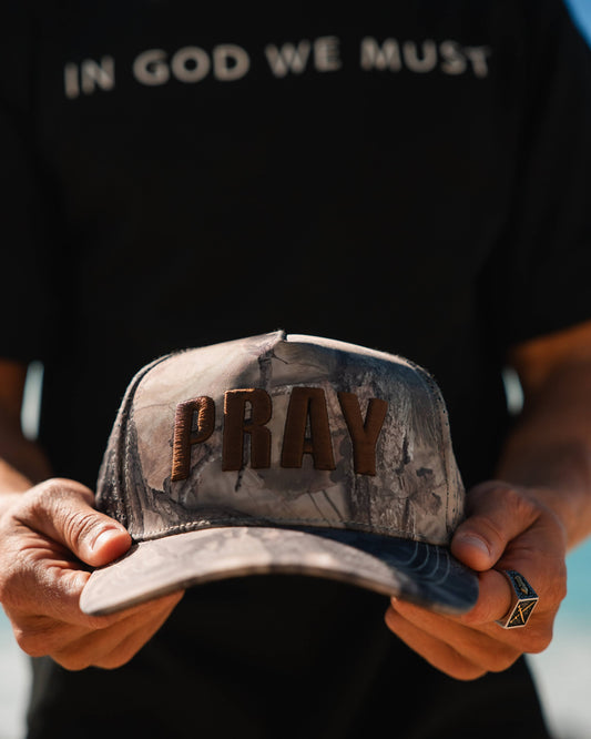 Pray- Forest Camo Hat