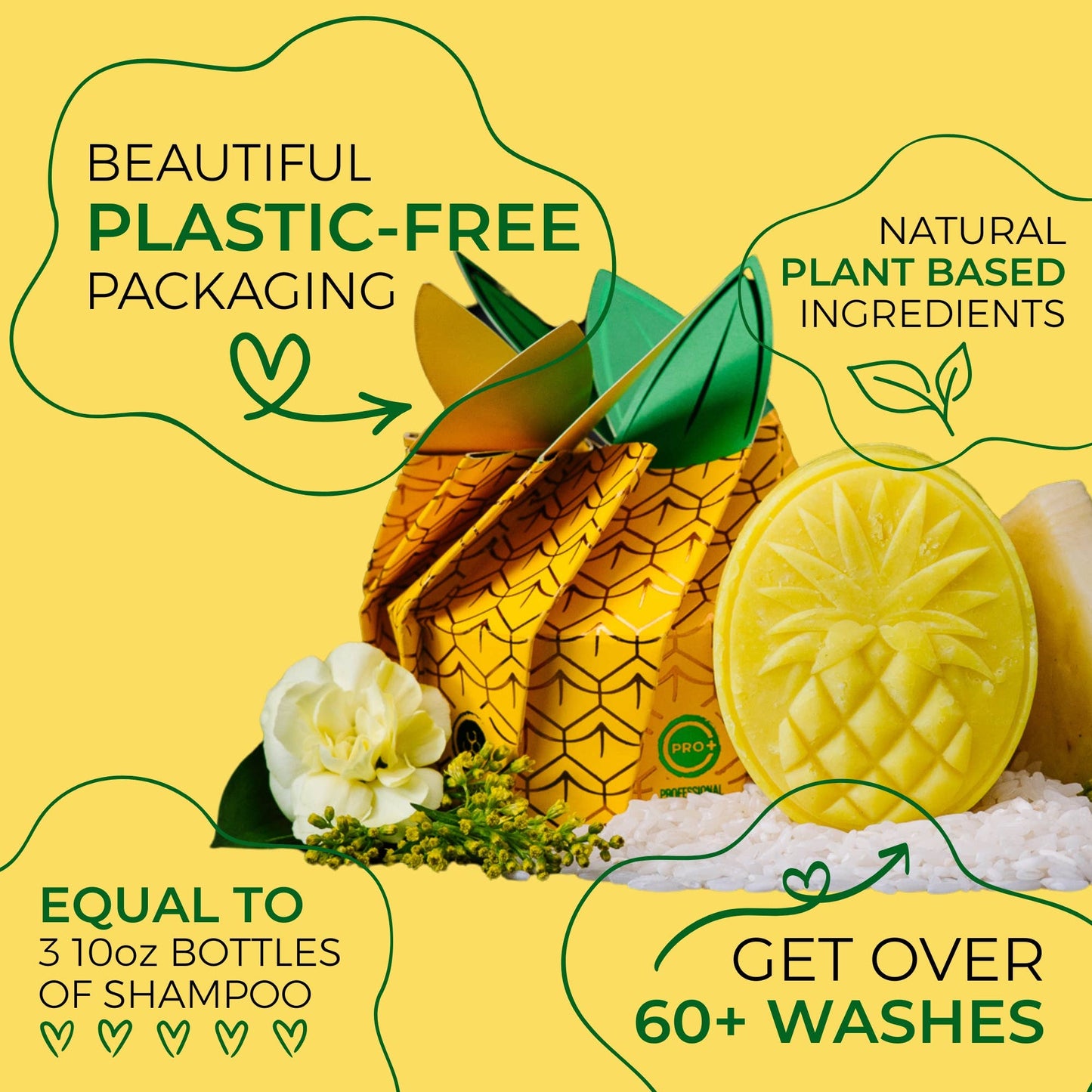LIMITED Pineapple Shampoo Bar