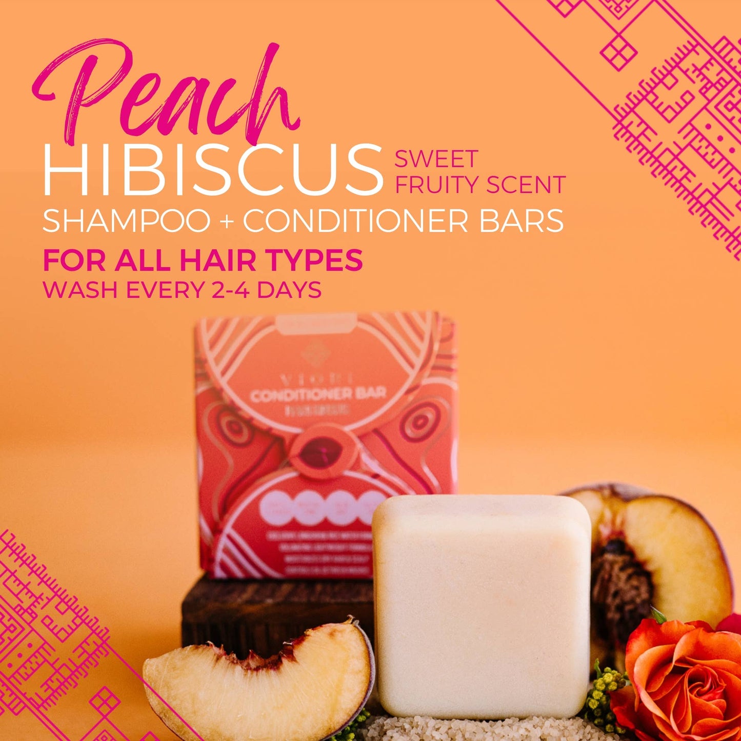 Limited Edition | Conditioner Bar | Peach Hibiscus