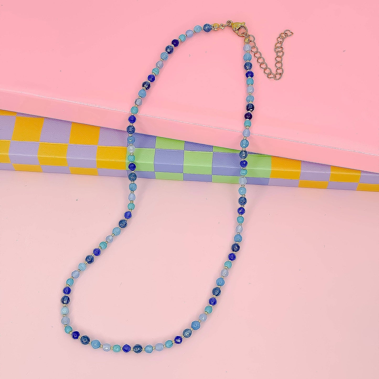 Candy Bead Dainty Gemstone Necklace