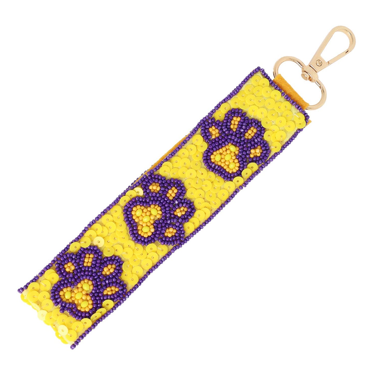 Beaded Paw Key Chain