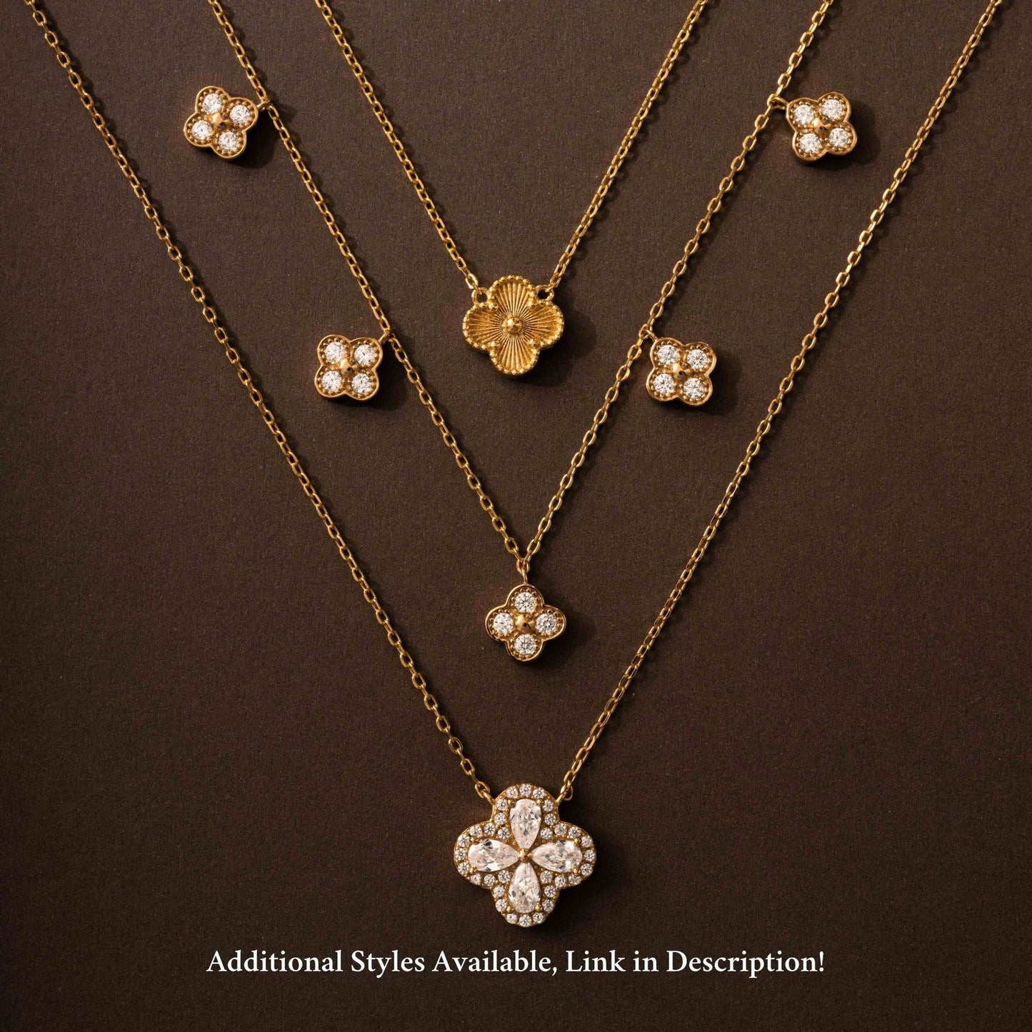 Four Leaf Clover Charm Necklace