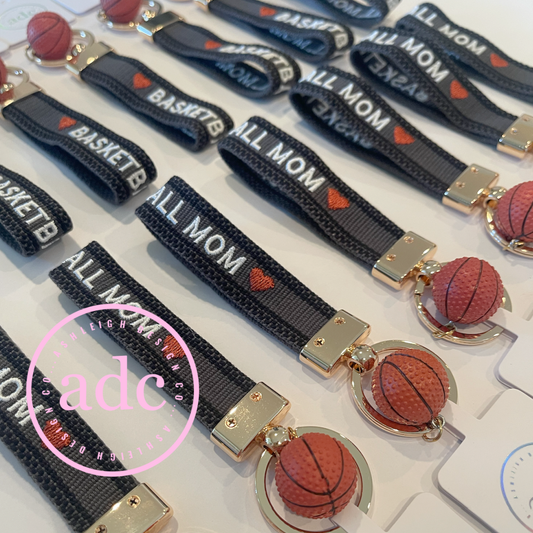 BASKETBALL MOM Keychain