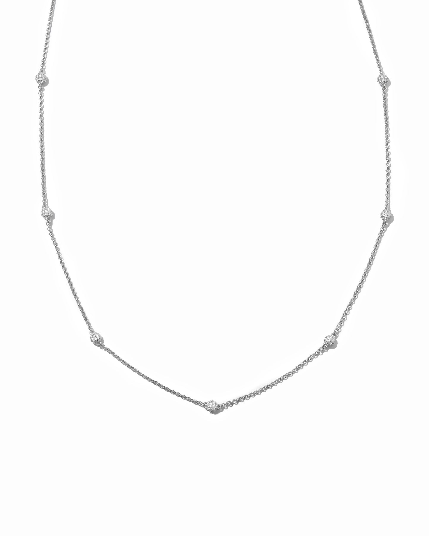 Diamond Beaded Pavé Necklace